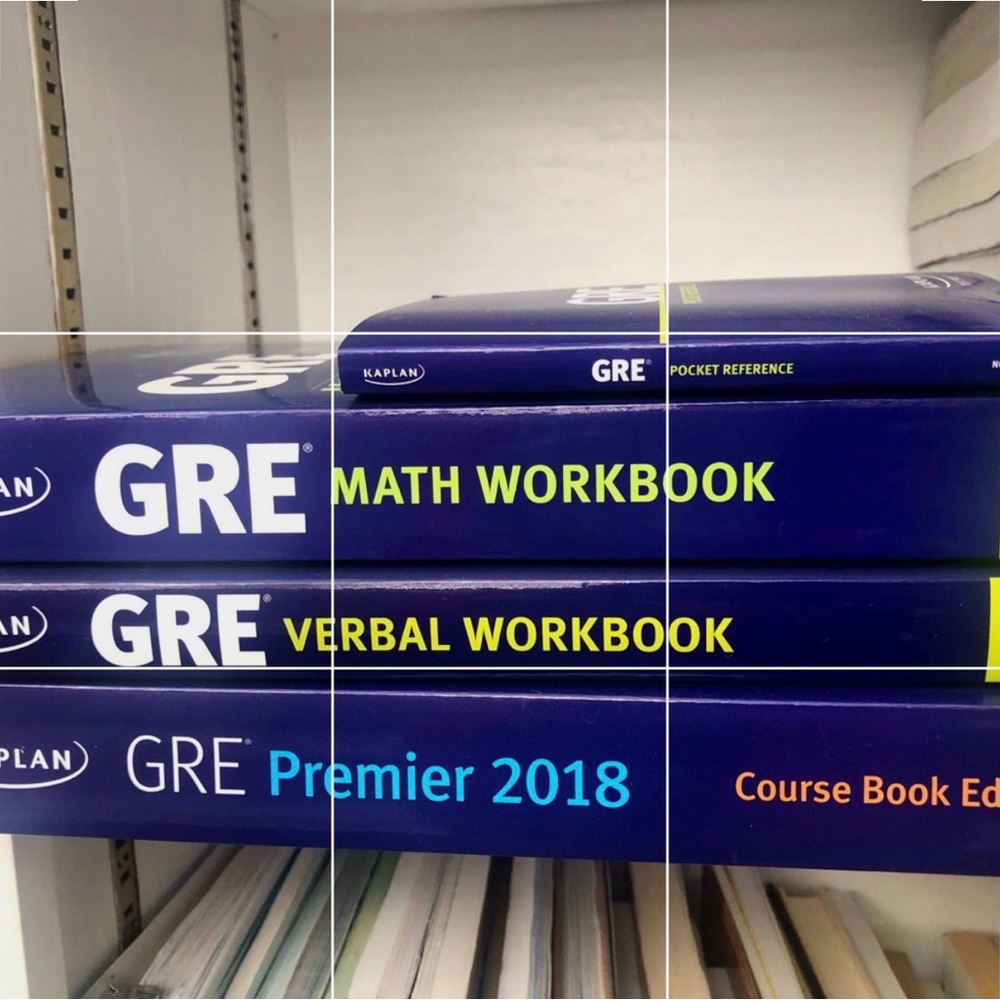 Kaplan GRE Study Set - Blue and Yellow